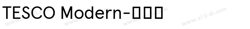 TESCO Modern字体转换